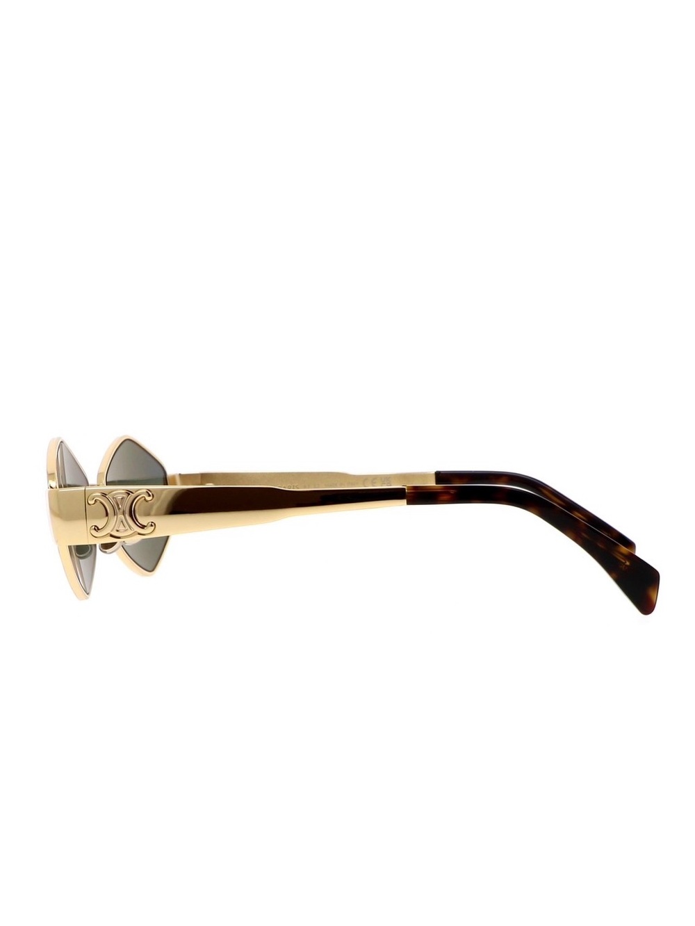 New Celine CL40254U 30N Sunglasses Gold Frame Geometric Shape Authentic - Picture 11 of 16